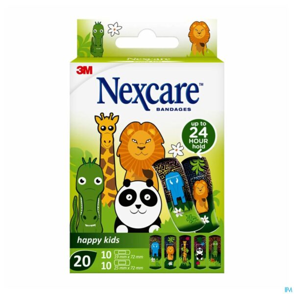 Packshot Nexcare 3m Happy Kids Dieren Pleister 20 N0920an