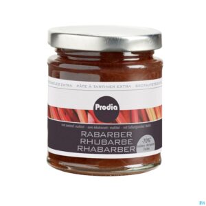 Packshot Prodia Broodbeleg Extra Rabarb.maltit.215g Revogan