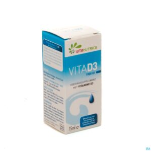 Packshot Vitad3 1000ui Vitanutrics Gutt 15ml