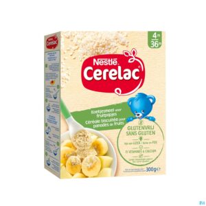 Packshot Nestle Cerelac Koekjesmeel Glutenvrij 300g