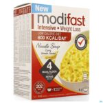 Packshot Modifast Intensive Noodle Soup Curry 220g