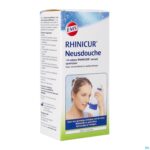 Packshot Rhinicur Douche Nasale + 4 Zakjes Spoelzout Packshot Rhinicur Douche Nasale + 4 Zakjes Spoelzout