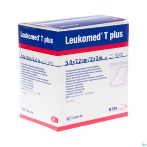 Packshot Leukomed T Plus Verb Ster 7,2cmx 5cm 50 7238200