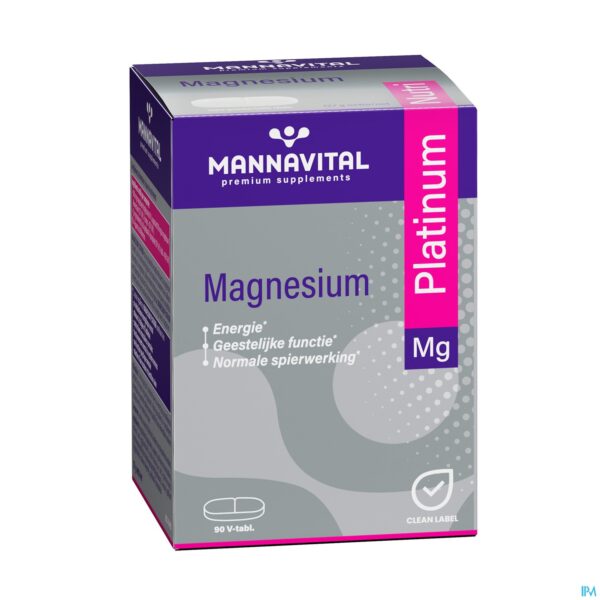 Packshot Mannavital Magnesium Platinum Nf Tabl 90