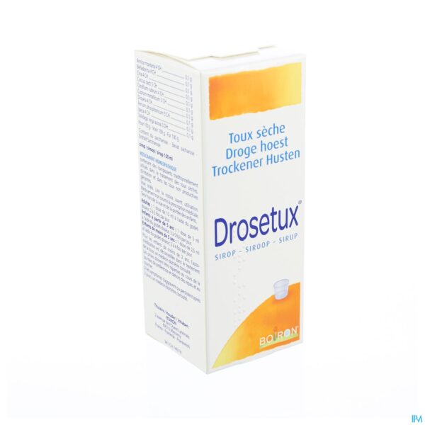 Packshot Drosetux Siroop 150ml Boiron