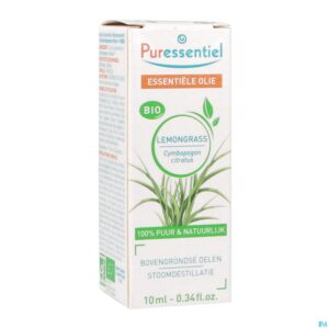 Packshot Puressentiel Eo Lemongrass Bio 10ml