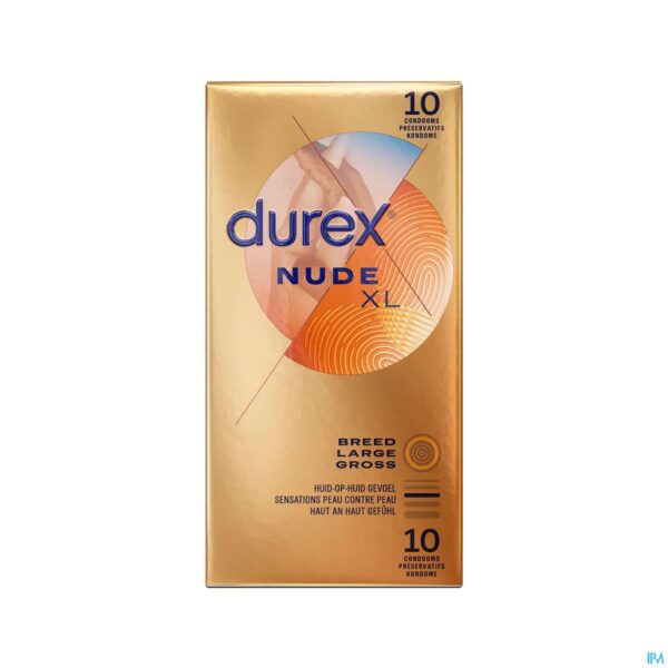 Packshot Durex Nude Xl Condoms 10