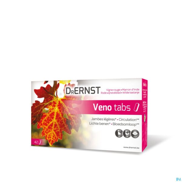 Packshot Dr Ernst Veno tabs 42 Tabl