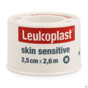 Packshot Leukoplast Skin Sensitive Deksel 2,5cmx2,6m