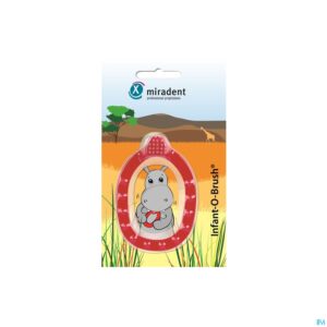 Packshot Miradent Infant O Brush Baby Tandenborstel Rood