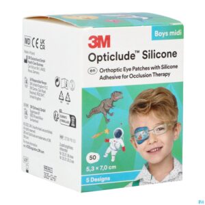 Packshot Opticlude 3m Silicone Eye Patch Boy Midi 50