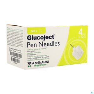 Packshot Glucoject Pen Needles 4mm 32g