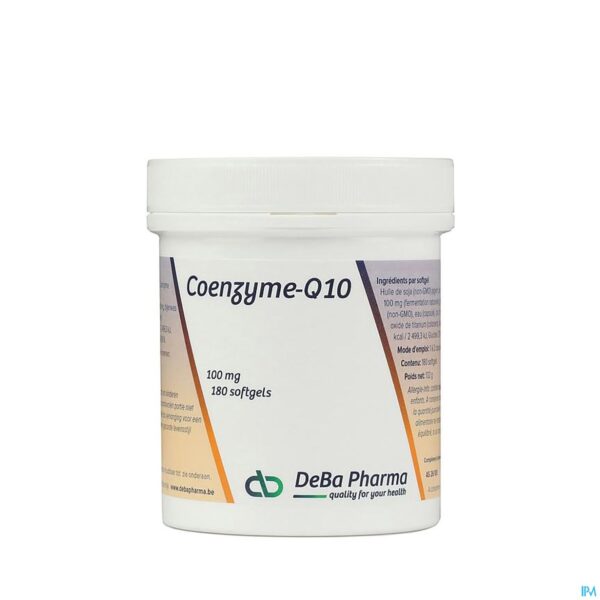 Packshot Q10 100mg Softgels 180 Deba