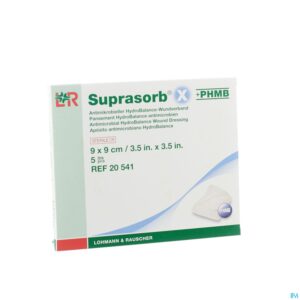Packshot Suprasorb X Verb Phmb Ster 9x 9cm 5 20541