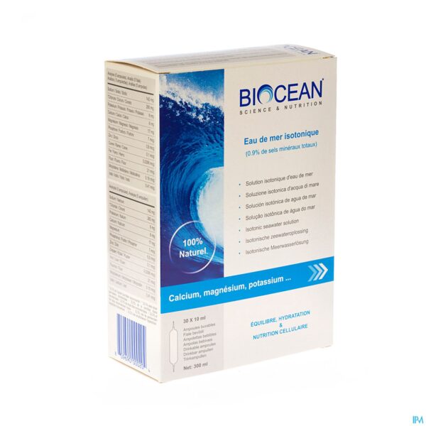 Packshot Biocean Isotonic Quinton Amp 30x10ml