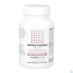 Packshot Serotomix Plus V-caps 60 Pharmanutrics