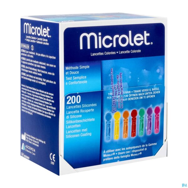 Packshot Bayer Microlet Lancetten Ster Gekleurd 200