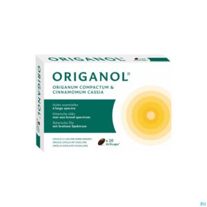 Packshot Origanol Duo Arocaps 20