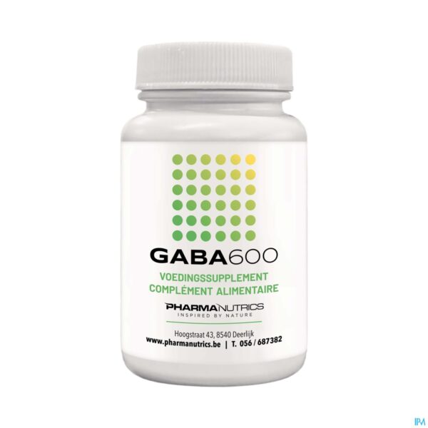 Packshot Gaba 600 V-caps 60 Pharmanutrics