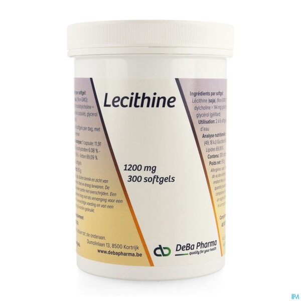 Packshot Lecithine Caps 300x1200mg Deba