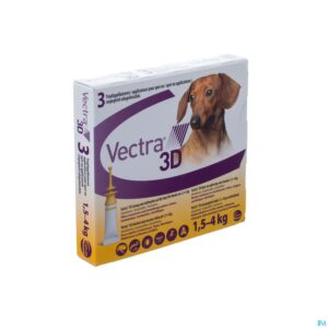Packshot Vectra 3d Opl Spot-on Hond Pipet 3x0,8ml