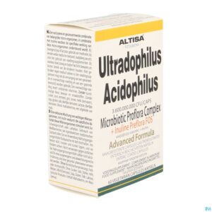 Packshot Altisa Ultradophil.acidoph.+inuline Adv. V-caps 60