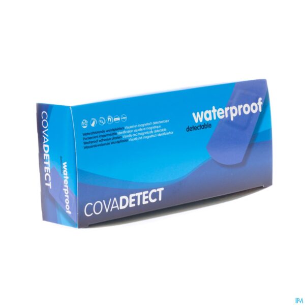 Packshot Cova Detectiepleister Blauw 25x72mm Wtp 100 2572w