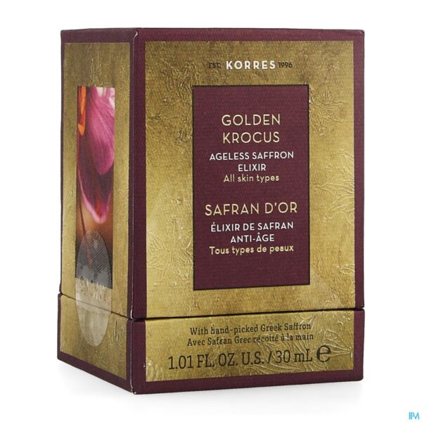 Packshot Korres Kf Elixir Gouden Krokus Saffron 30ml
