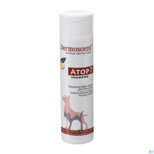 Packshot Dermoscent Atop 7 Shampoo Hond Kat Fl 200ml