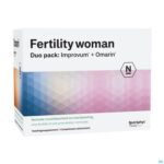 Packshot Fertility woman Duo 60 tab Improvum + 60 softgels Omarin