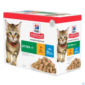 Packshot Hills Sc.plan Feline Kitten Multip. Classic 12x85g
