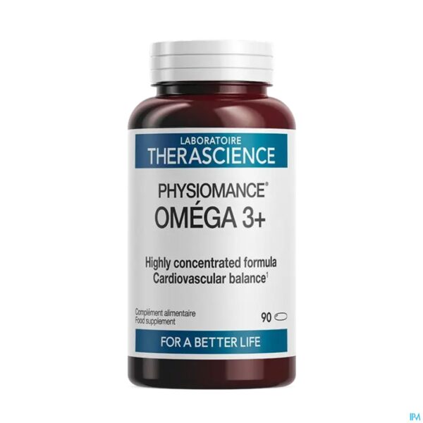 Packshot Omega 3+ Caps 90 Physiomance Phy135