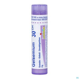 Packshot Gelsemium Sempervirens 30ch Gr 4g Boiron