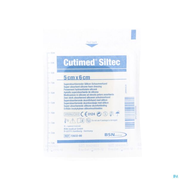 Packshot Cutimed Siltec Kp Steriel 5,0x 6,0cm 1 7328500
