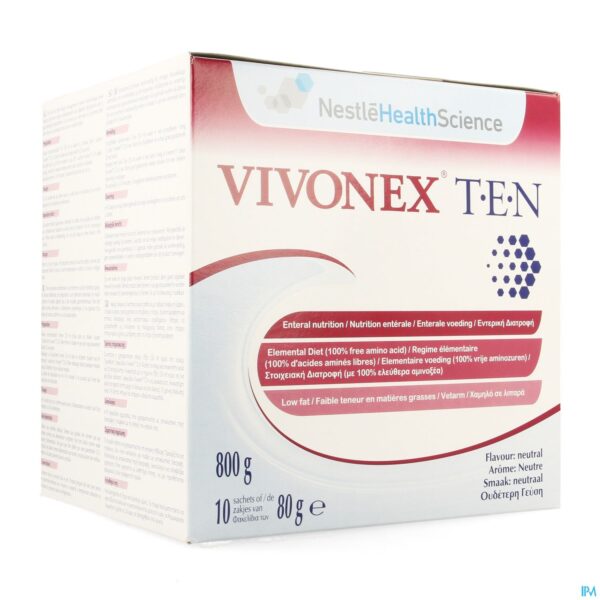 Packshot Vivonex Ten Pdr Zakje 10x80g