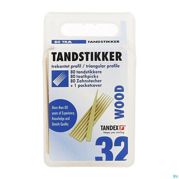 Packshot Tandex Toothpicks Wood 80