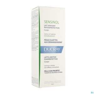 Packshot Ducray Sensinol Lich.melk Fysiobesch.kalmeren200ml