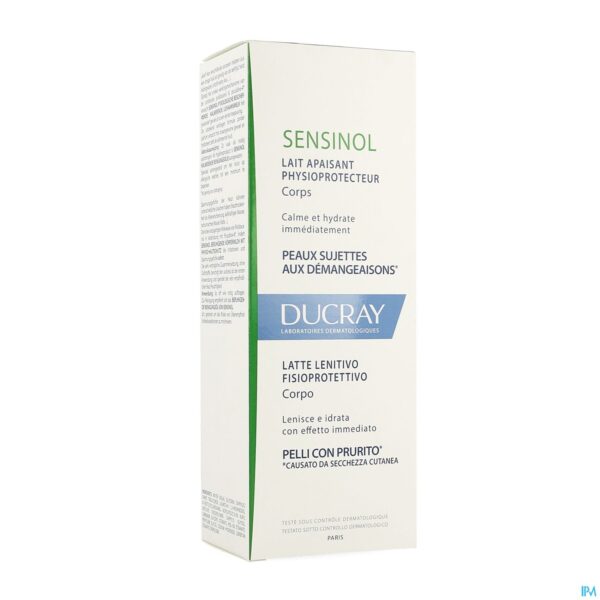 Packshot Ducray Sensinol Lich.melk Fysiobesch.kalmeren200ml Packshot Ducray Sensinol Lich.melk Fysiobesch.kalmeren200ml