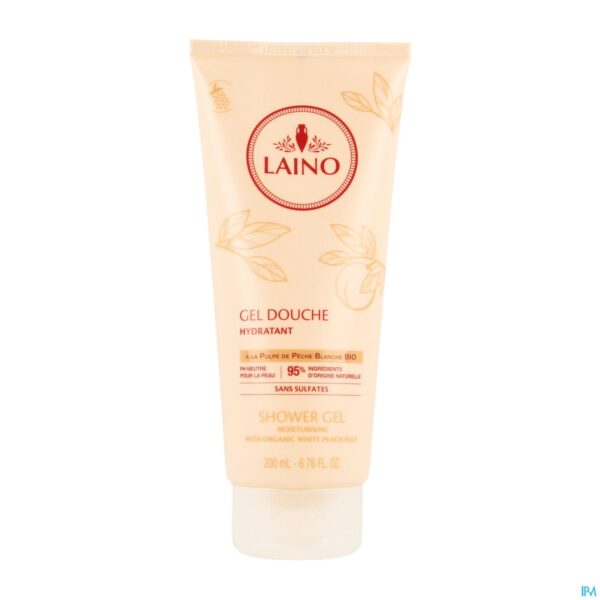 Packshot Laino Douchegel Pulp Perzik 200ml