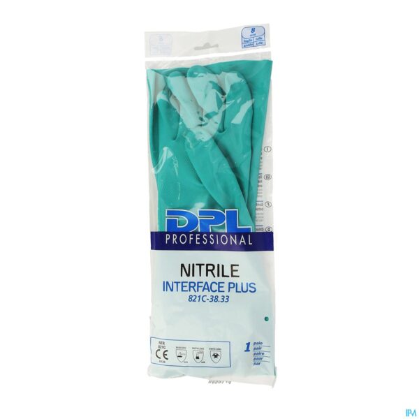 Packshot Nitrile Interface Plus Handschoen l 1paar
