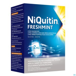 Packshot Niquitin 2,0mg Munt Kauwgom 100