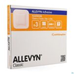 Packshot Allevyn Adh Verb Hydrocel. 7,5x 7,5cm 3 66000348