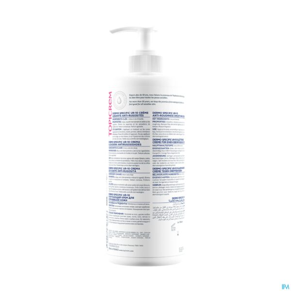 Packshot Topicrem Ur10 Creme Smoothing A/ruwheid 500ml