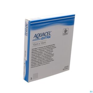 Packshot Aquacel Extra Verb Hydrofiber+versterk. 10x10cm 3