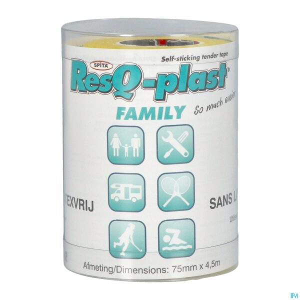 Packshot Resq-plast Family 4,5mx75mm Geel 1