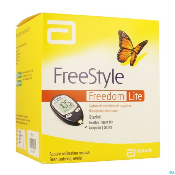 Packshot FreeStyle Freedom Lite Bloedglucosemeter Startkit