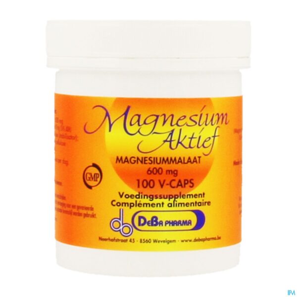Packshot Magnesium Actif Caps 100 X 600mg Deba