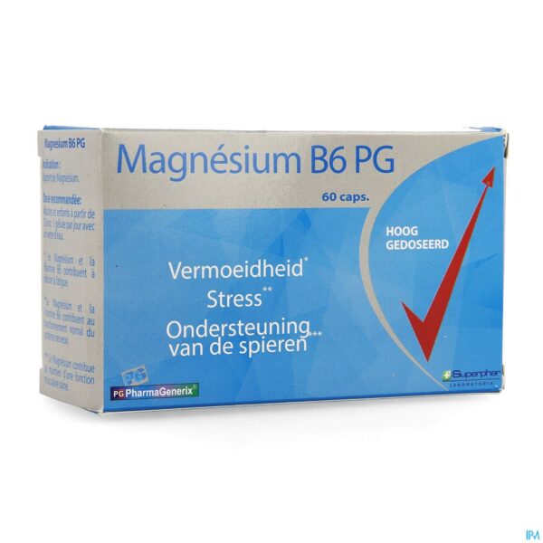 Packshot Magnesium B6 Pg Pharmagenerix Caps 60