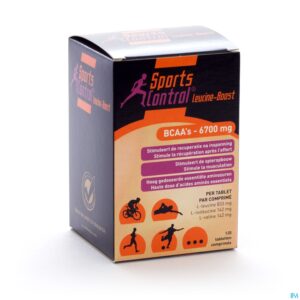 Packshot Sportscontrol Leucine Boost Bcaa-6700mg Tabl 120