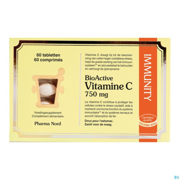 Packshot Bioactive Vitamine C 750mg 60 Tabl